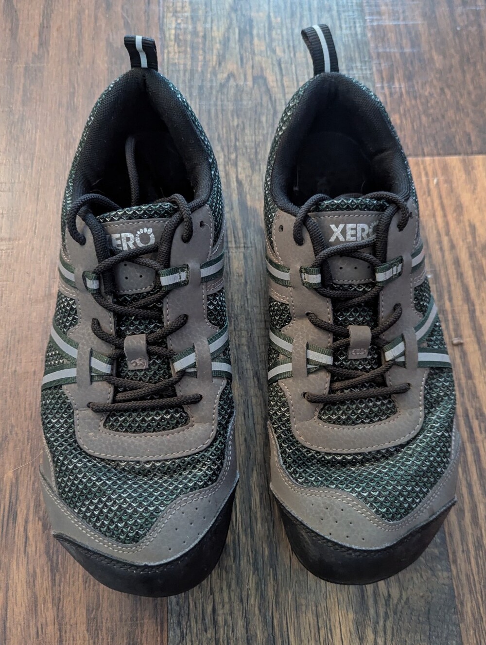 Xero TerraFlex II Shoes Gray Minimalist Trail Running Barefoot Hiking Mens 9